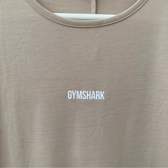 Gymshark Brown Ark Long Sleeve Open Back Shirt Size Small - Picture 6 of 11